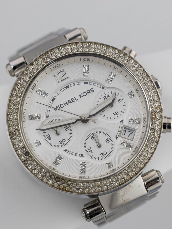 Michael Kors MK-5335 Chronograph Quartz Analog Women\'s Watch New Battery main image 6